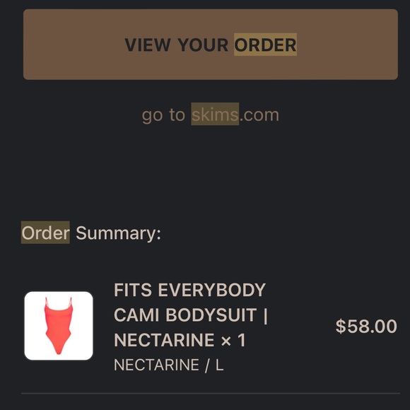 Skims bodysuit - Picture 1 of 1